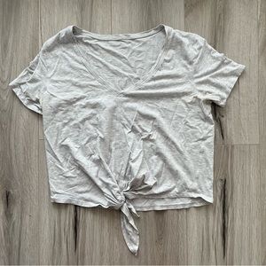 Lululemon Front Tie Short Sleeve Shirt size 6